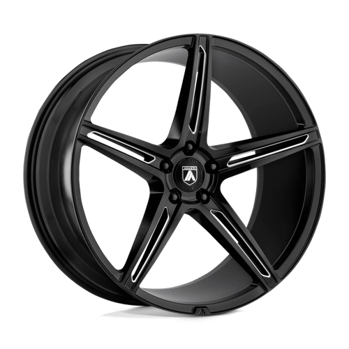 Asanti Black AB22 20x10.5 Gloss Black Milled Wheel — Fits 5x115 Bolt Pattern Vehicles
