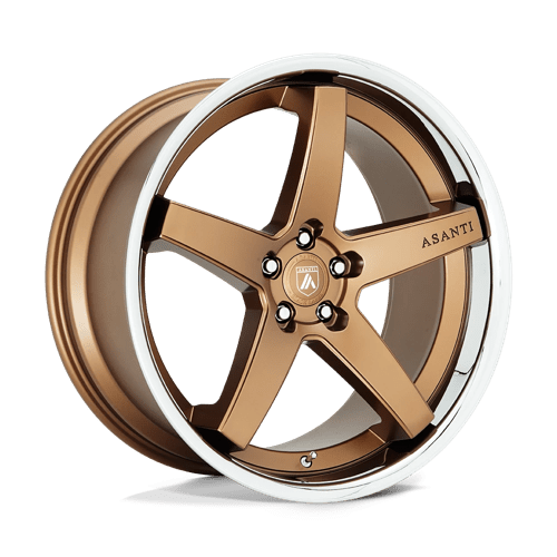 Asanti Black AB31 20x10.5 5x4.5 Satin Bronze Chrome Lip Wheel 38mm Offset