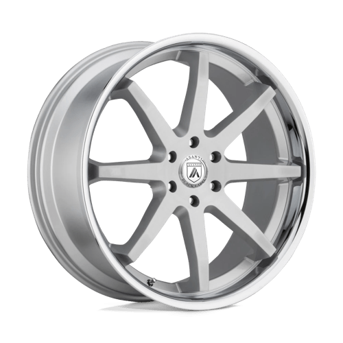 Asanti Black AB32 20x9 Brushed Silver Chrome Lip Wheel — 6x5.5 Bolt Pattern