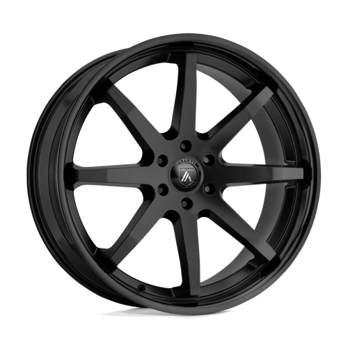 Asanti Black AB32 24x10 Satin Black Gloss Black Lip Wheel — 6x135 Bolt Pattern
