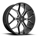 Asanti Black AB38 24X10 6X135 G-BLK MILL 35MM