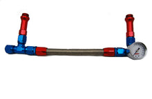 Load image into Gallery viewer, Advanced Engine Design Holley #6 Braided Fuel Line w/Gauge