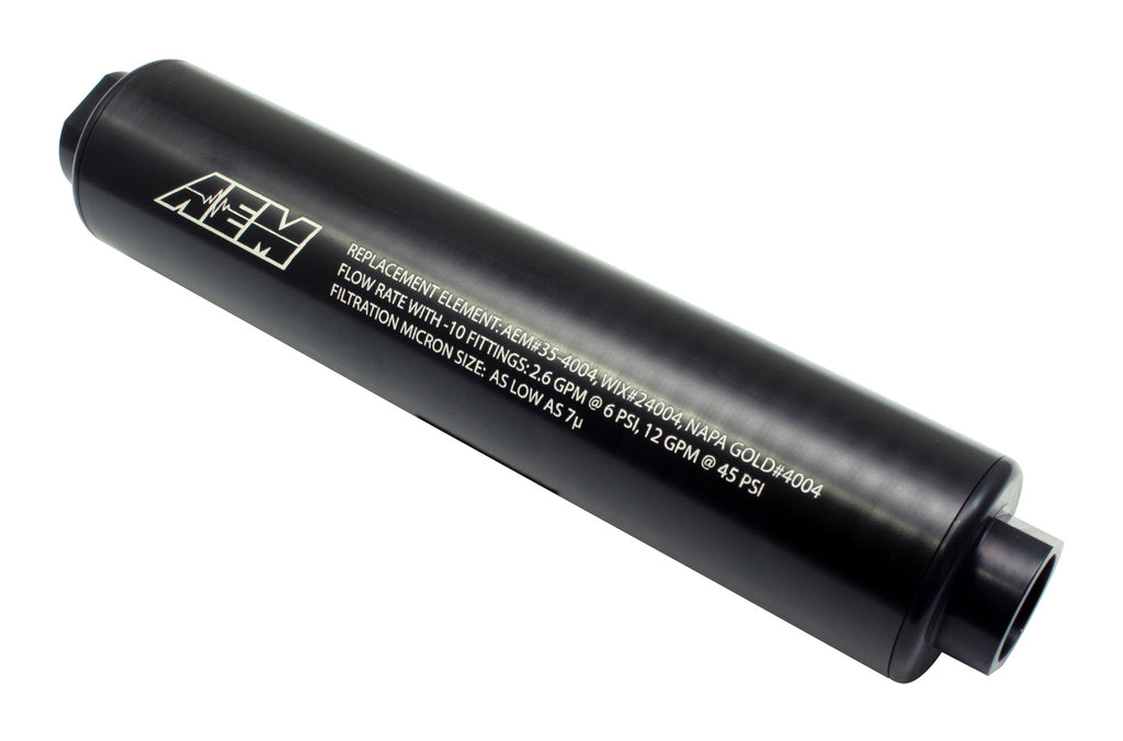 AEM EV Universal High Volume Fu el Filter. Inlet: -10AN