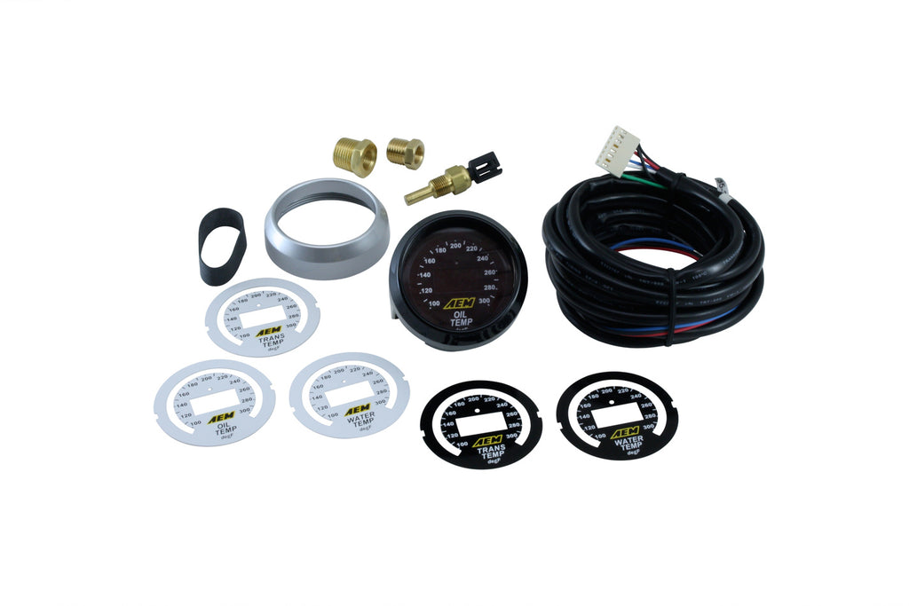 AEM EV Oil/Trans/Water Temp Digital Gauge 100-300f