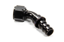 Load image into Gallery viewer, Degree Socketless Black Aluminum Hose Barb Fitting - 12 AN Female