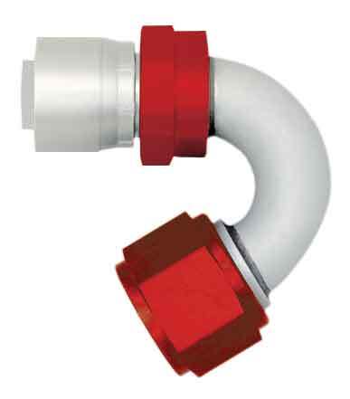 #10 150-Degree Aluminum Crimp Fitting for 10 AN AQP/Startlite Hoses