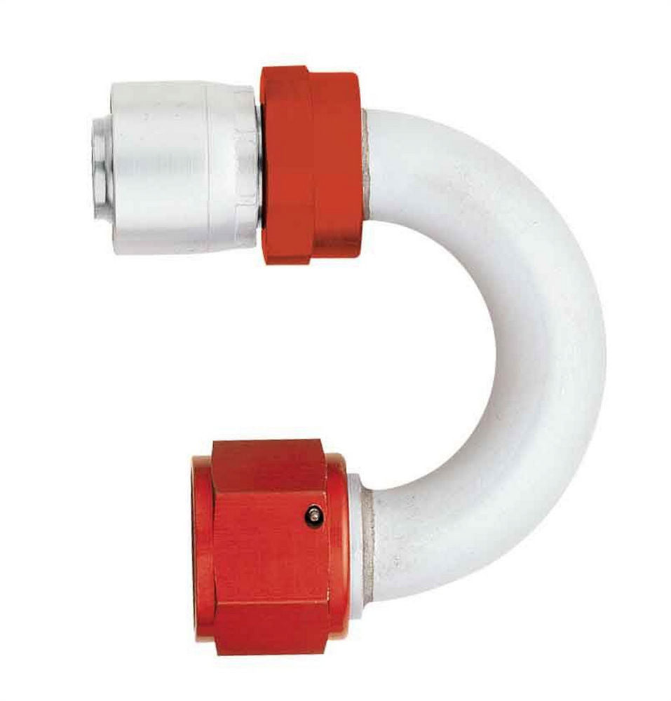 Aluminum Hose End Fitting - Red/Silver