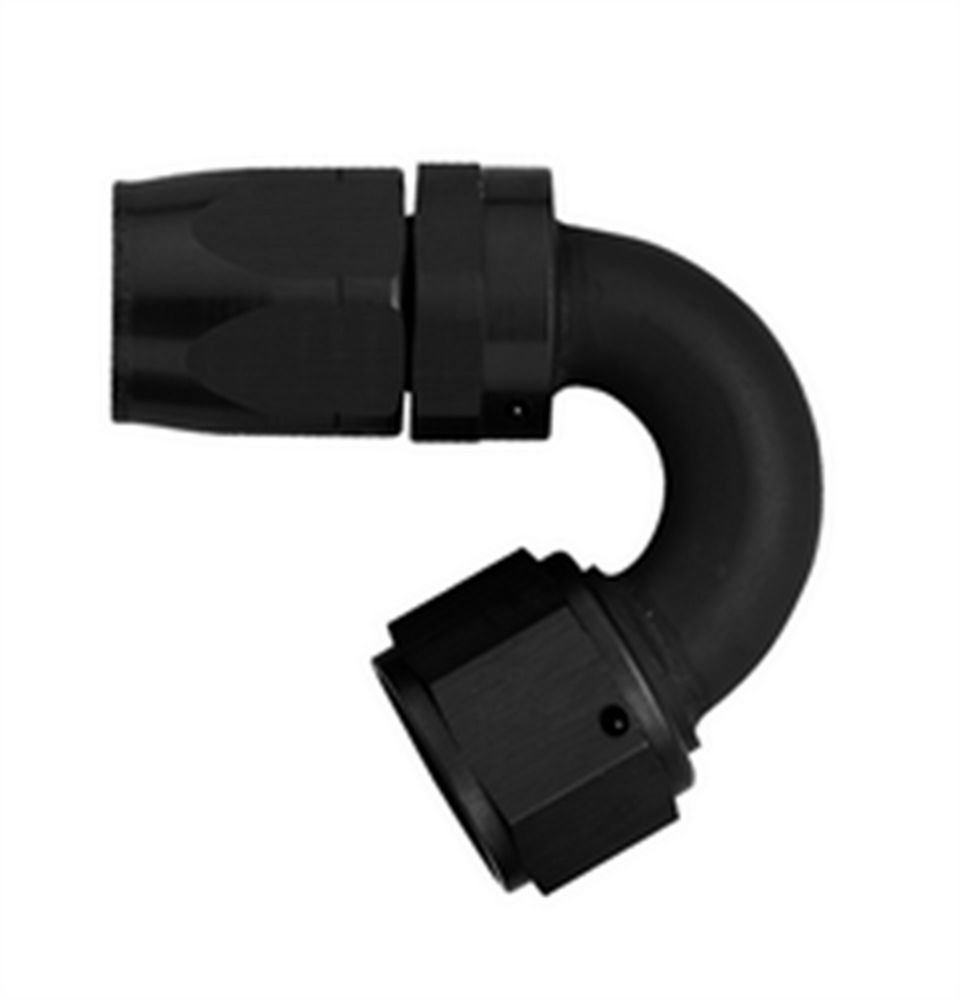  Black Aluminum 150° Swivel Hose End Fitting