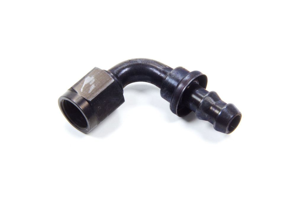 Black Aluminum Fitting -6 AN Hose Barb to -6 AN Female