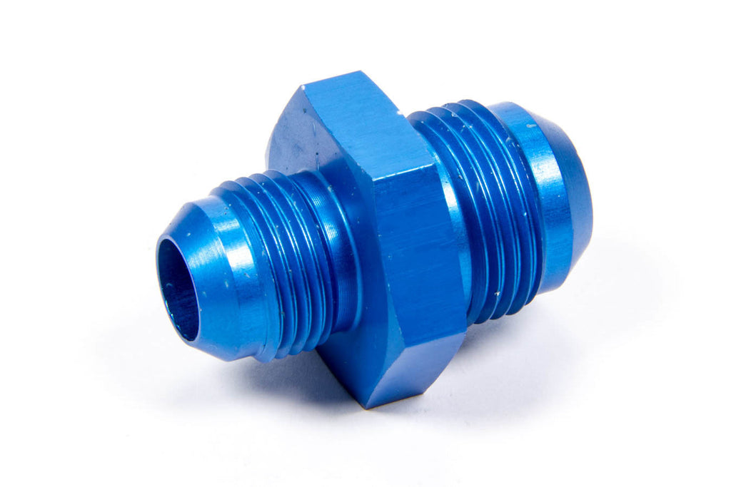 Male Straight Aluminum Adapter - Blue Anodized