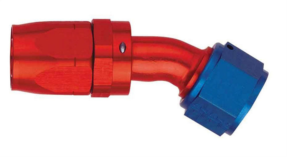 Hose End Fitting for AQP/Startlite, Blue/Red Anodized