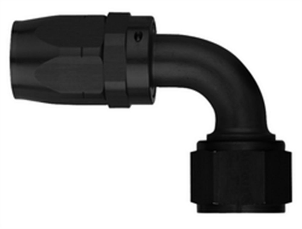 Aeroquip #10 90 Deg Hose End Black