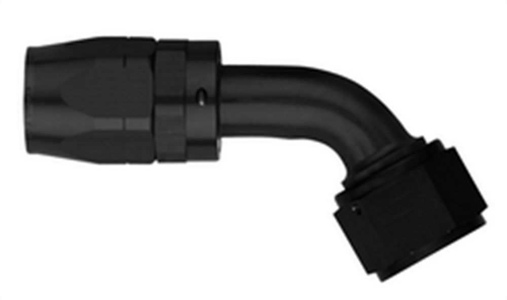 Degree Swivel Hose End Fitting - Black Anodized