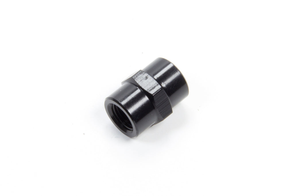 Aeroquip 1/8in Alum Pipe Coupler Black