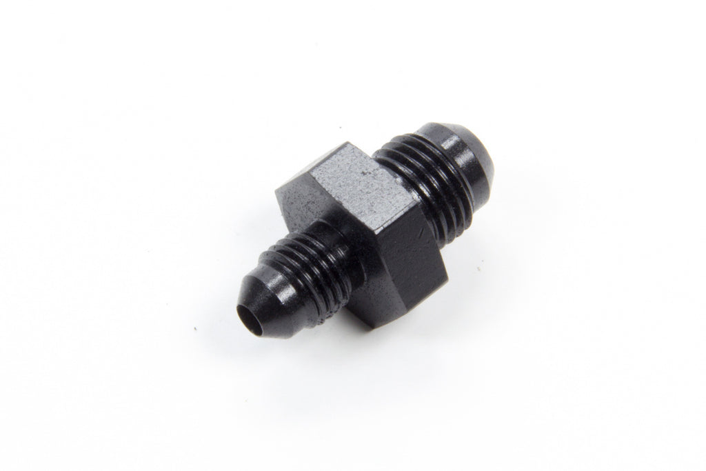 Male Flare Reducer Fitting in Black Aluminum