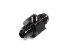 Cargar imagen en el visor de la galería, Male Fuel Pressure Adapter with 1/8&quot; NPT Gauge Port - Black Anodized