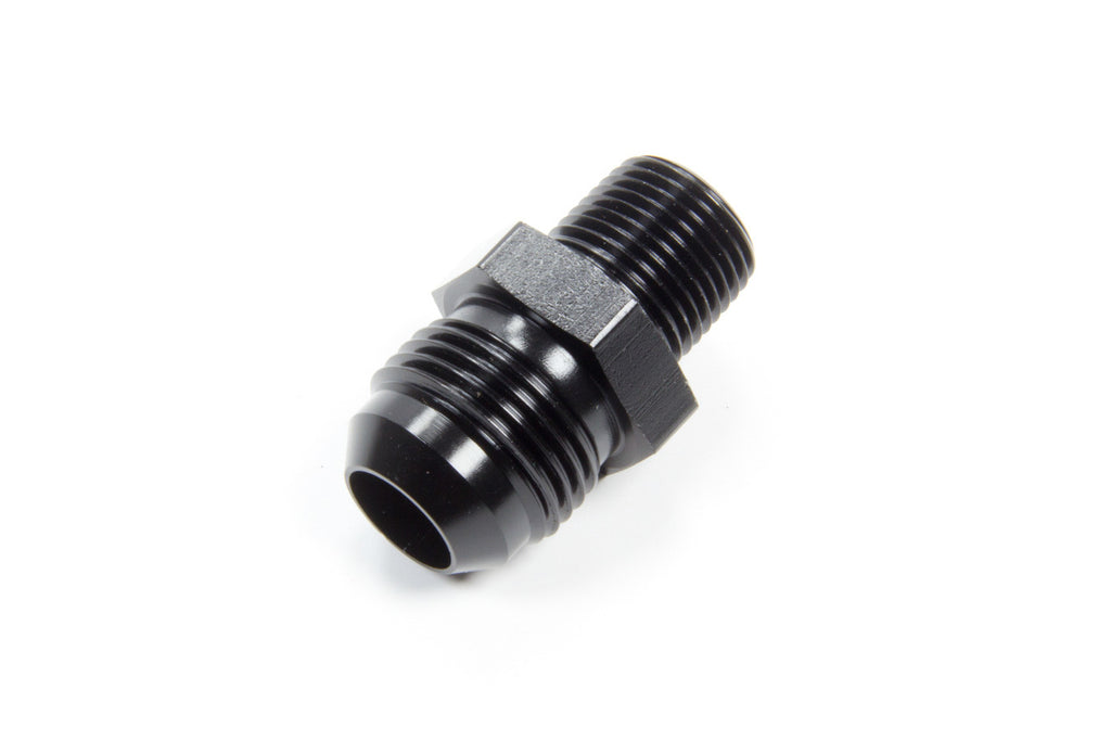 Flare 3/8in to NPT Male Adapter, Black Anodized - Aluminum