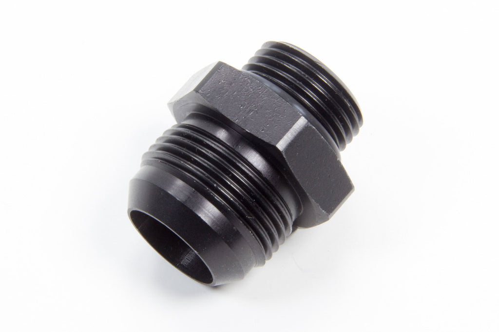 Straight O-Ring Flare Adapter in Black Anodized Aluminum