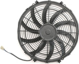 Ventilador eléctrico AFCO Racing de 16 pulgadas con aspas curvas