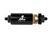 Load image into Gallery viewer, Aeromotive Fuel System 6an Inline Fuel Filter 10 Micron 2in OD Black