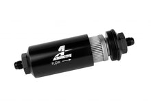 Load image into Gallery viewer, Aeromotive Fuel System 6an Inline Fuel Filter 40 Micron 2in OD Black