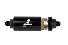 Load image into Gallery viewer, Aeromotive Fuel System 8an Inline Fuel Filter 10 Micron 2in OD Black