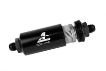 Load image into Gallery viewer, 8an Inline Fuel Filter 40 Micron 2in OD Black