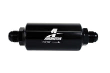 Load image into Gallery viewer, Aeromotive Fuel System 10an Inline Fuel Filter 10 Micron 2in OD Black