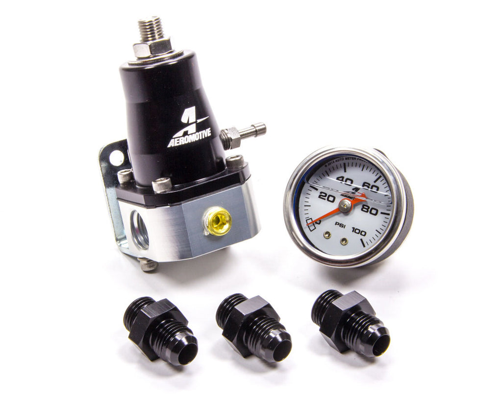 Aeromotive Fuel System EFI Regulator & Gauge Kit w/Fittings