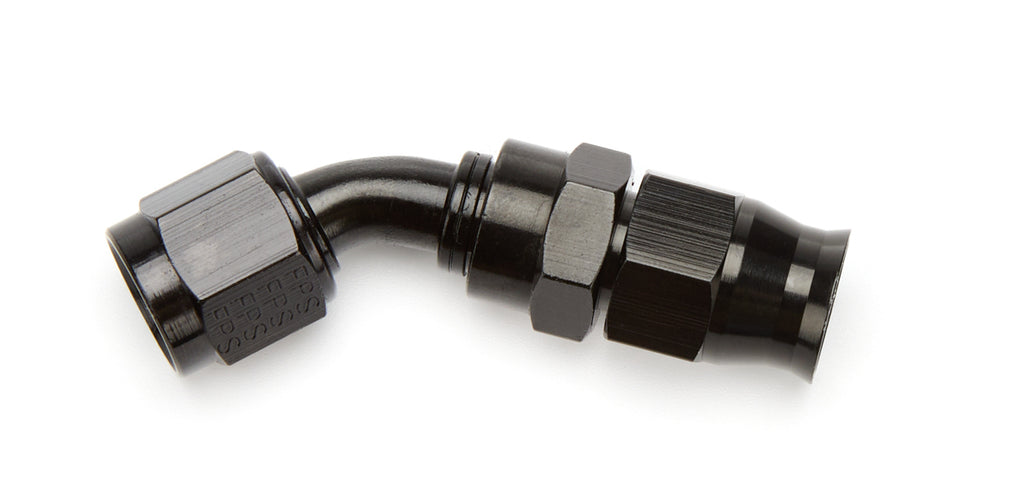 Aeromotive Fuel System 6an 45-Deg PTFE Hose End Black Anodized