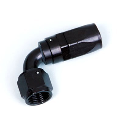 Black Anodized Aluminum Hose End Swivel