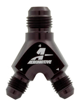 Load image into Gallery viewer, Aeromotive Fuel System Y-Block Fitting - 6an to 2 x -4an