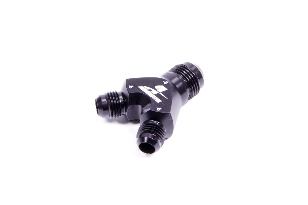 Aeromotive Fuel System Y-Block Fitting - 8an to 2 x -6an