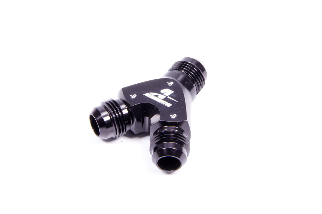 Aeromotive Fuel System Y-Block Fitting - 8an to 2x -8an