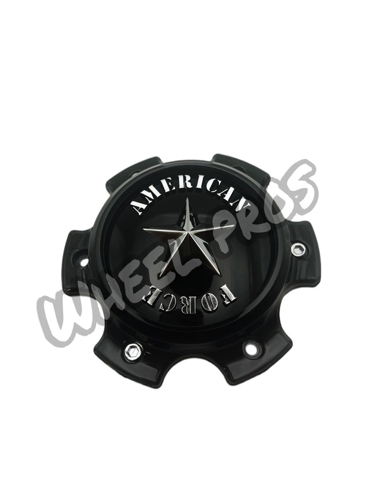 1" BLACK ABS CENTER CAP 6 LUG