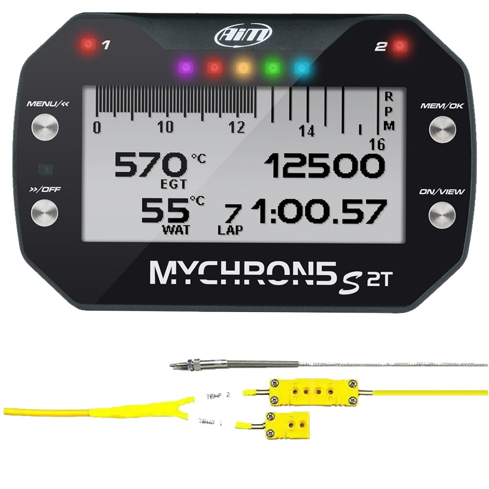 AiM SPORTS MyChron 5S 2T w/ EGT & Water Temp