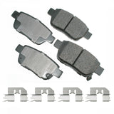 Akebono Brake Pads Rear Acura TL 09-14 Honda Ridgeline 06