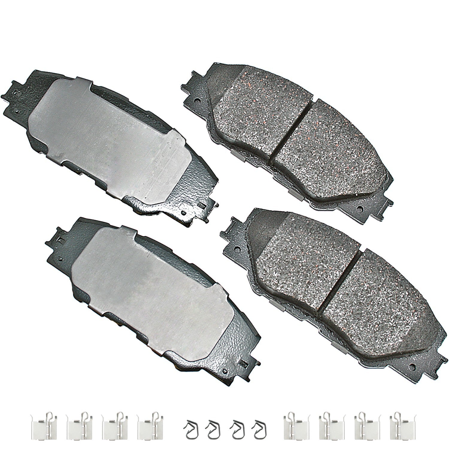 Akebono ProACT Ultra-Premium Ceramic Brake Pads — Fits 2006-2018 Toyota Scion Pontiac