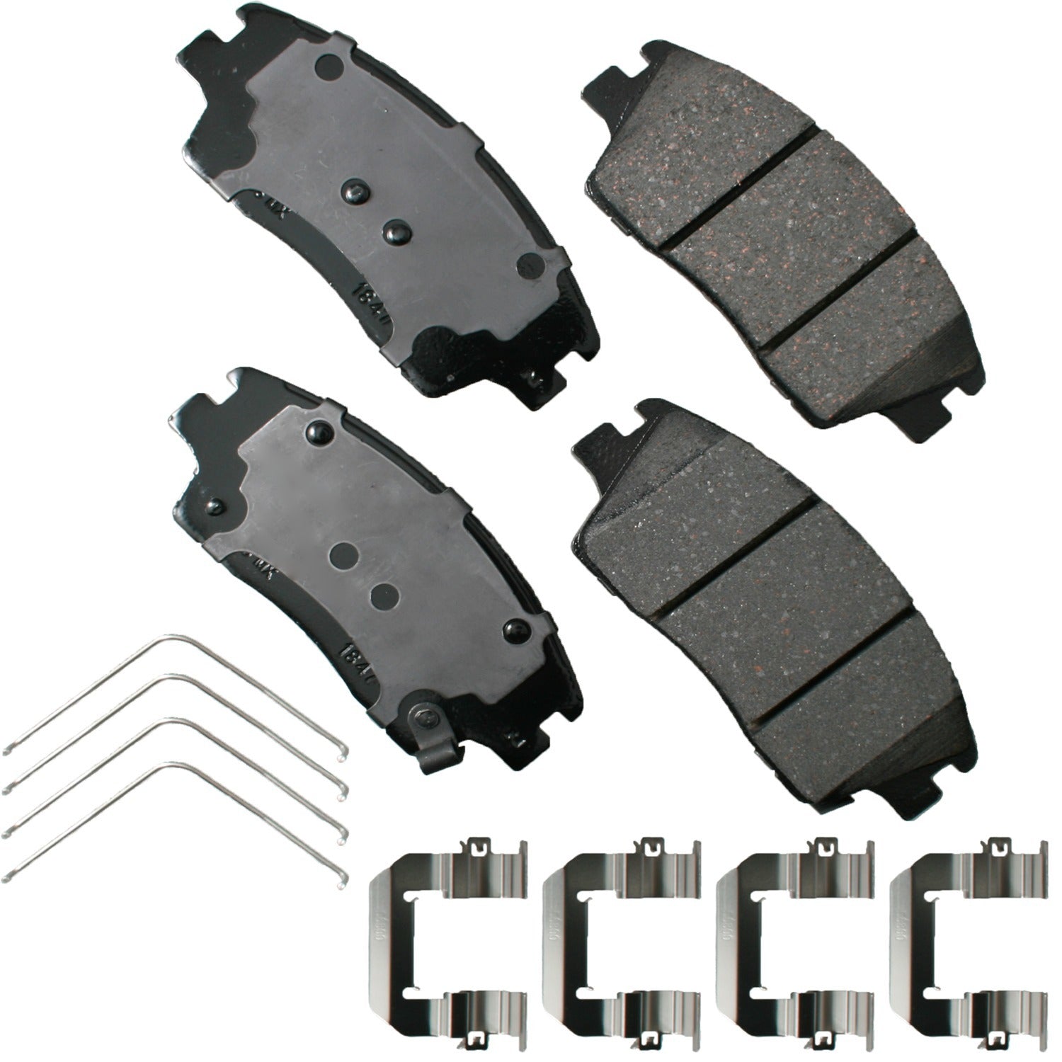 Akebono ProACT Ultra-Premium Brake Pads — Fits 2017-18 Hyundai & 2016-19 Kia