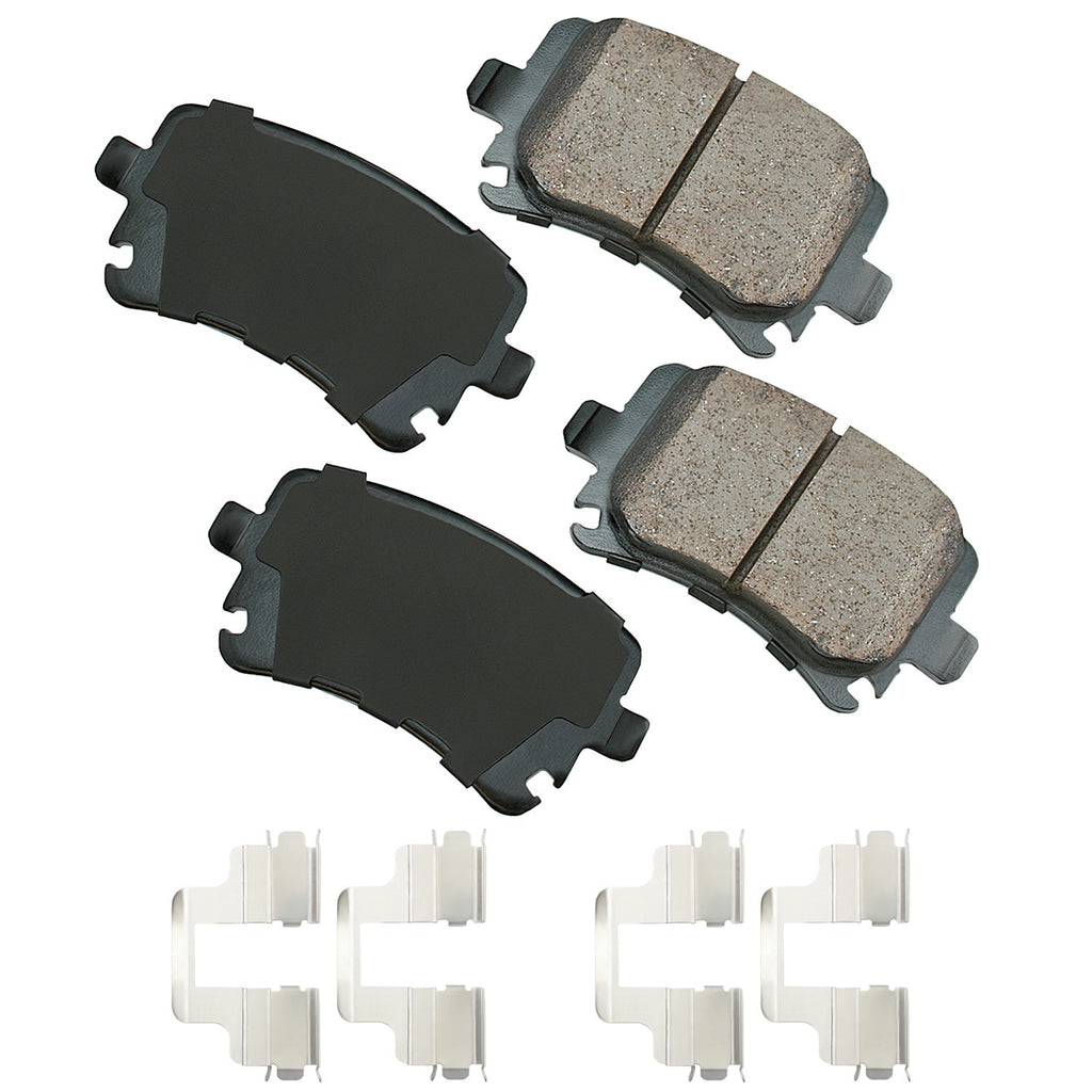 Akebono Brake Pads Rear Audi A3 06-10 Quattro 06-09