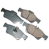 Akebono Brake Pads Rear Mercedes CL500 03-06 CL550 07-14