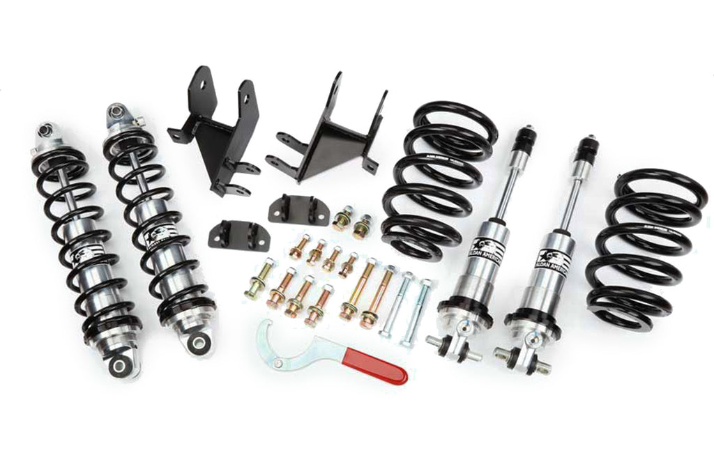 Aldan American Coil-Over Kit, GM, 68-72 A-Body, BB, Single Adj. Bolt-on, front and rear.