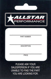 Allstar Performance Allstar Hang Tag 100 Pack