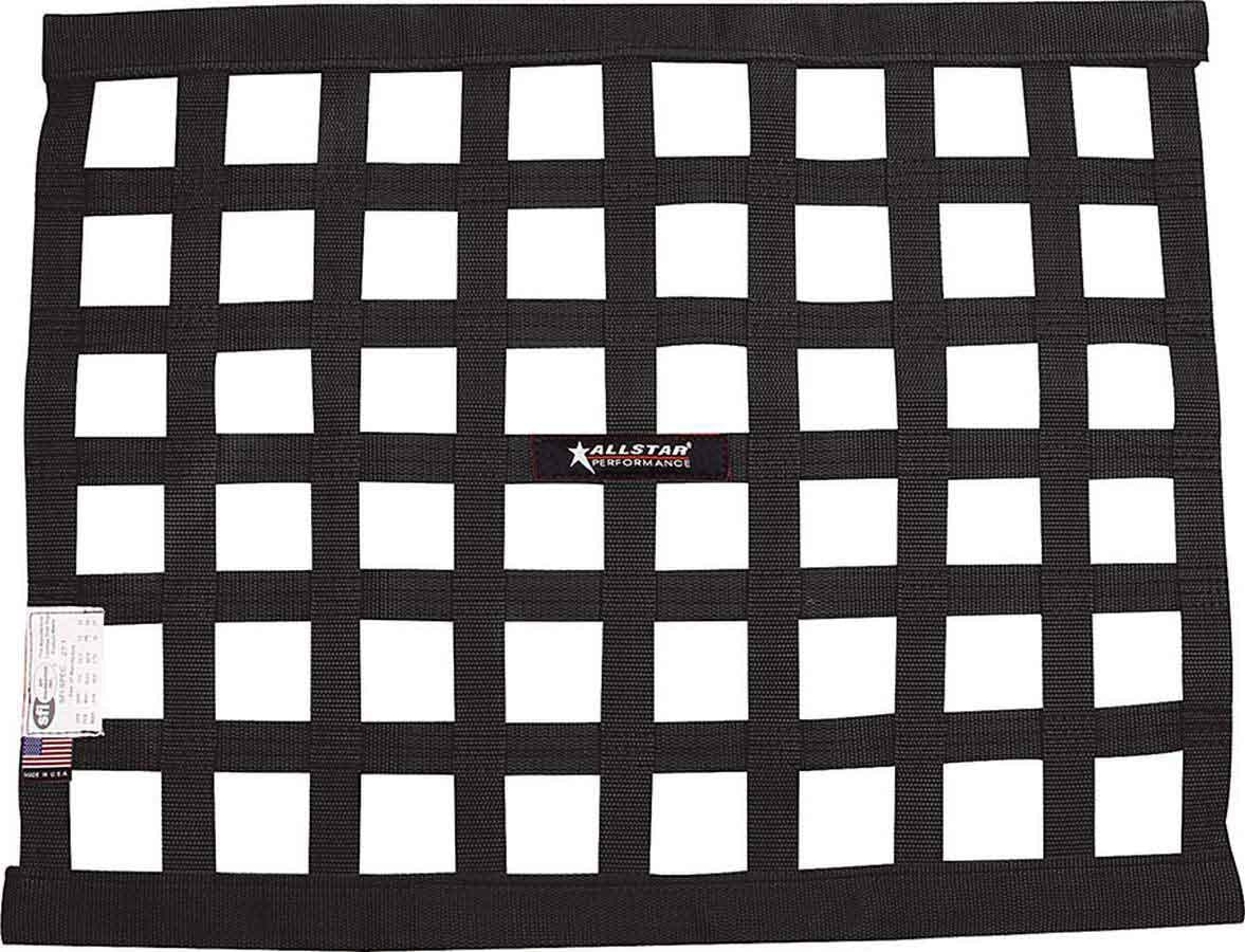Allstar Performance Window Net Border Style 18 x 24 SFI Black