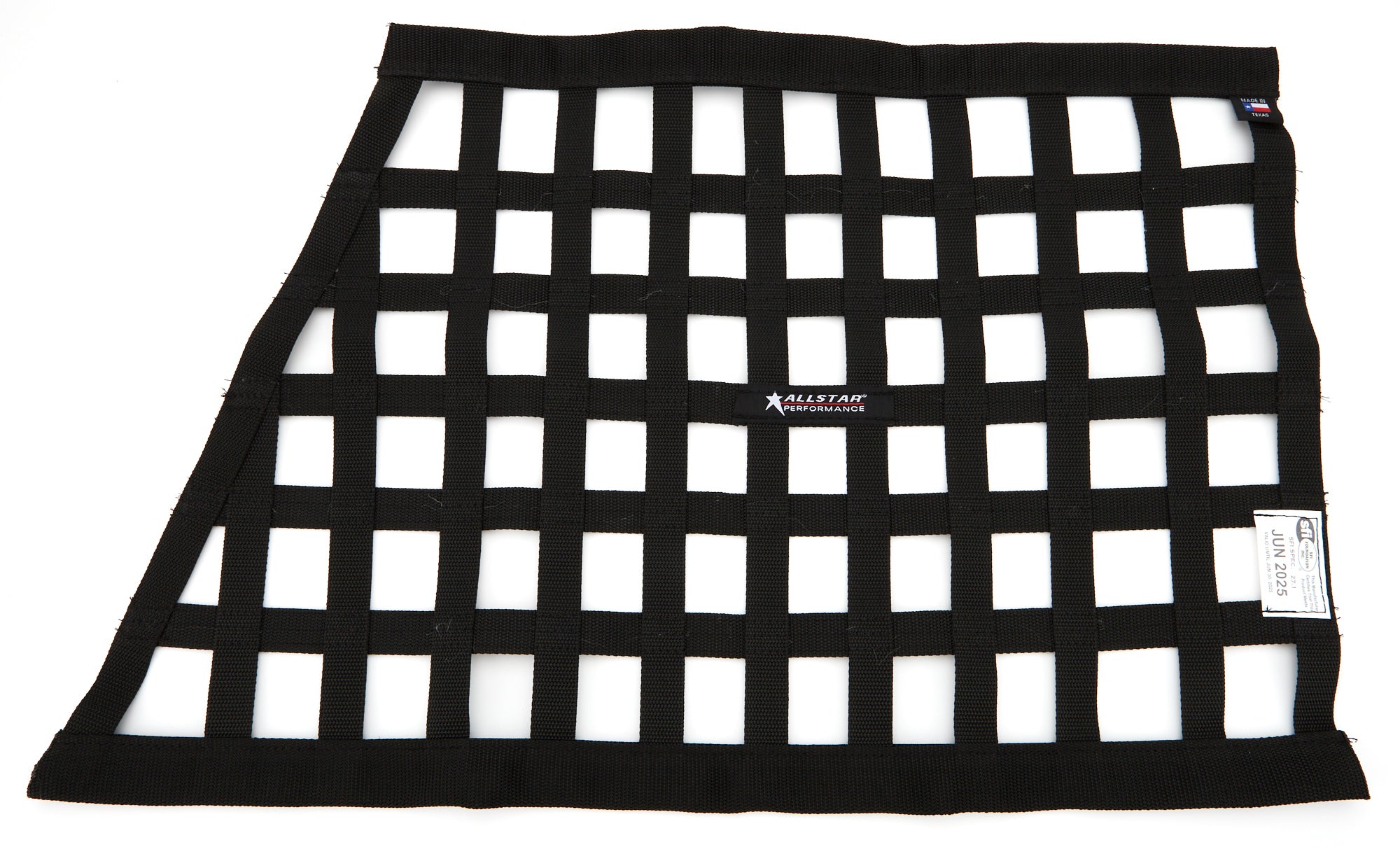 Allstar Performance Window Net Border Style Angled Black SFI