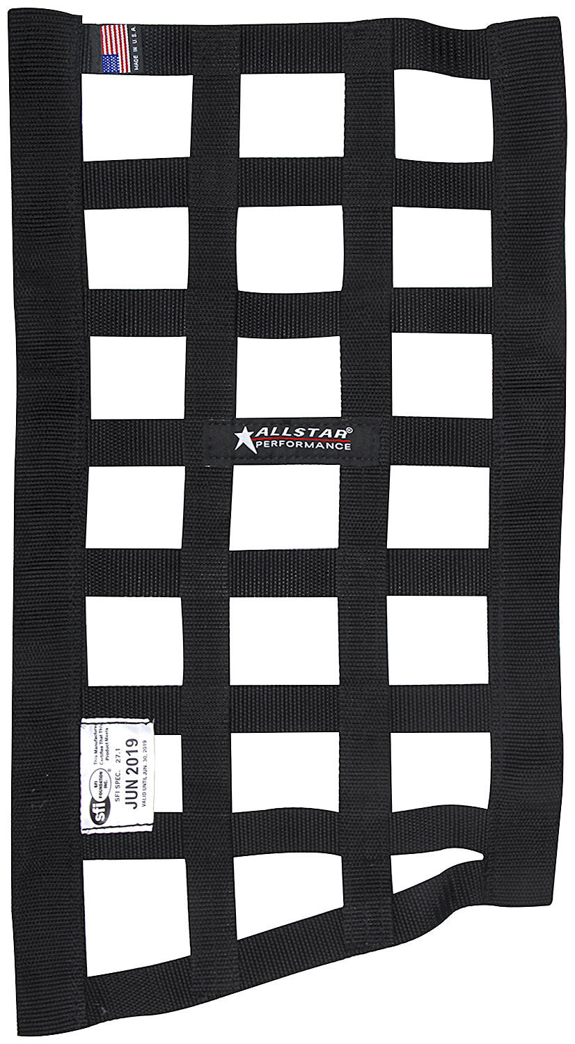 Allstar Performance Window Net Border Style Funny Car Black SFI