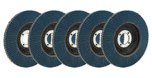 Load image into Gallery viewer, Flap Discs 80 Grit 4-1/2in with 7/8in Arbor