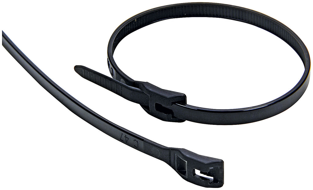 Allstar Performance Wire Ties Black 8.00 Flush Fit 100pk