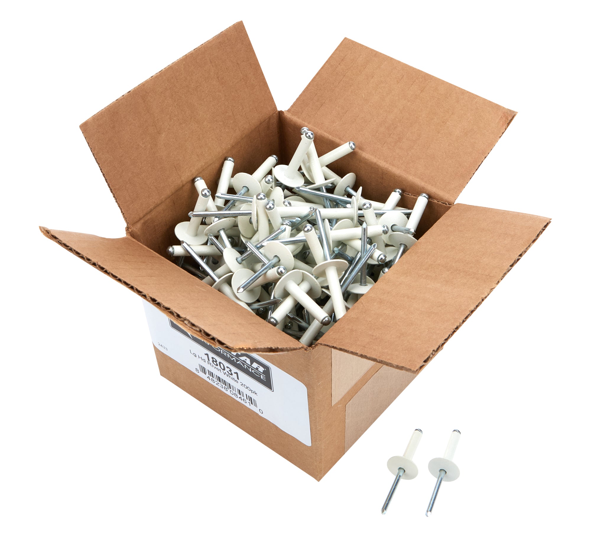 Allstar Performance Lg Hd Rivet White 200pk