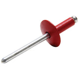 Remache de aluminio rojo Lg Hd, paquete de 250